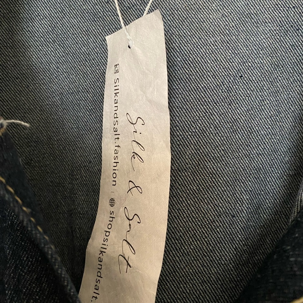 Silk & Salt Women’s Denim Jean Jacket Sz M NWT - Picture 6 of 7